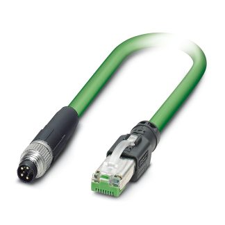 Cavo Ethernet Cat5 Phoenix Contact col. Verde, L. 1m, Con terminazione