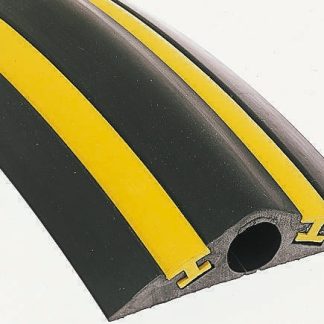 Canalina passacavi RS PRO, colore Nero/Giallo 53mm, Ø interno 53mm, lunghezza 1.5m, larghezza 270 mm Gomma