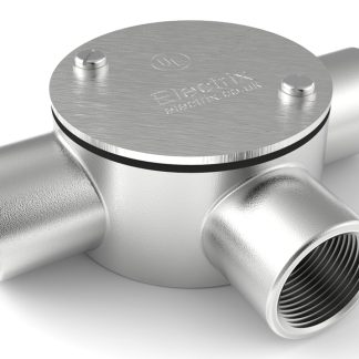 Raccordo per cavi RS PRO, Scatola a T a 3 vie in Acciaio inossidabile 316 Satinato, Argento, 20mm, protezione IP67