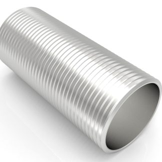 Raccordo per cavi RS PRO, Nipplo corto in Acciaio inossidabile 316 Satinato, Argento, 20mm