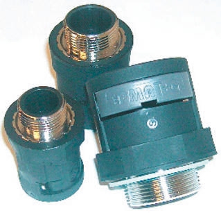 Raccordo per cavi PMA NVNV-M207-10 in PA con filettatura in metallo, Nero, filetto M20, 17mm, protezione IP68