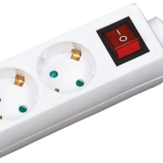 Strisce di alimentazione RS PRO 10m, 2 prese, spina Schuko, 250 V c.a., 16A