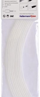 Guaina termorestringente HellermannTyton Ø 3mm, col. Chiaro, restringimento 3:1, L. 200mm