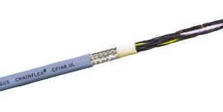 Cavo industriale multipolare schermato a 4 cond. 1 mm², 17 AWG, 300/500 V, Ø9.5mm, L. 25m