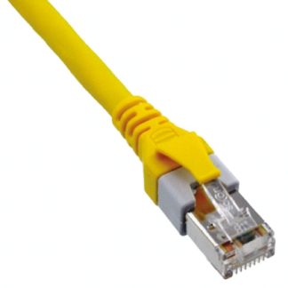 Cavo Ethernet Cat5e (SF/UTP) HARTING, guaina in PUR col. Giallo, L. 2m, Con terminazione