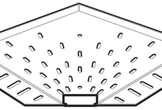 Accessorio per portacavi Legrand SSB150PG, Curva piatta a 90° per impieghi leggeri in Acciaio pre-galvanizzato