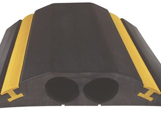 Canalina passacavi RS PRO, colore Nero/Giallo 23mm, Ø interno 23mm, lunghezza 4.5m, larghezza 156 mm Gomma