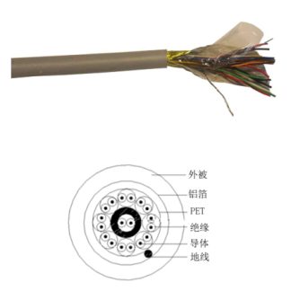 Cavo dati RS PRO Grigio, 9 coppie, 24 AWG