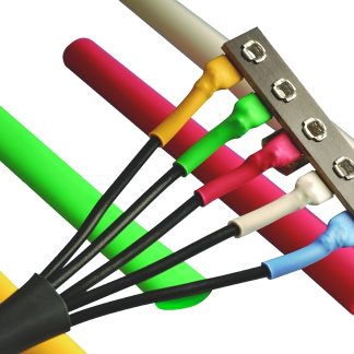 Guaina termorestringente Alpha Wire Ø 12.7mm, col. Nero, restringimento 2:1, L. 60.9m