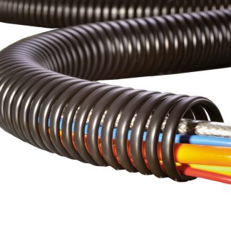 Avvolgicavo a spirale HellermannTyton, Nero, in PP, Ø cavo 30mm - 37mm, Ø interno 30mm, Ø fascio 37mm max