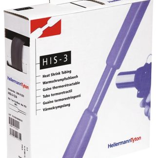 Guaina termorestringente HellermannTyton Ø 19.1mm, col. Nero, restringimento 3:1, L. 4m