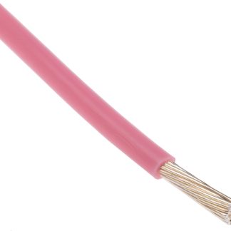 Cavo di collegamento apparecchiature RS PRO, 0,6 mm², 20 AWG, 300 V, 100m, Rosa, BS3G210