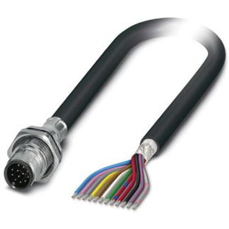 Cavo sensore/attuatore Phoenix Contact 12 cond. M12 Maschio, Ø 8.5mm, L. 2m