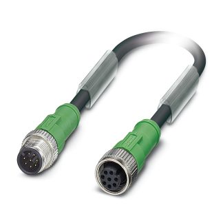 Cavo sensore/attuatore Phoenix Contact 8 cond. M12 Maschio / M12 Femmina, Ø 5.9mm, L. 300mm