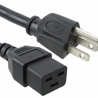 Cavo di alimentazione Schurter IEC C19/Spina americana di tipo B, 15 A, 125 V ac, L. 2.5m