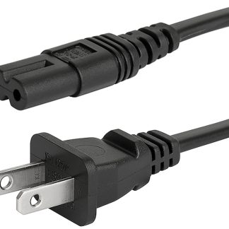 Cavo di alimentazione Schurter IEC C7/Spina americana di tipo A, 7 A, 125 V, L. 2m