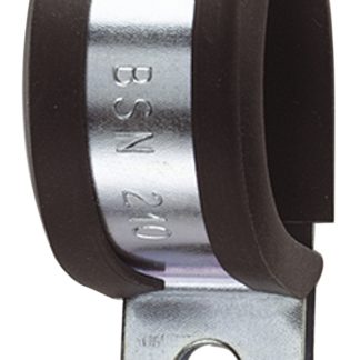 Fermacavo Flexicon FCC63 FCC, Fermaglio a P in PVC zincato lucido Nero, 70mm