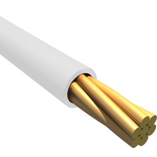 Cavo di collegamento apparecchiature Alpha Wire, 0,06 mm², 30 AWG, 250 V, 30.5m, Bianco, MIL-W-16878