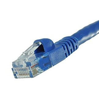 Cavo Ethernet Cat6 (U/UTP) Cinch, guaina in PVC col. Blu, L. 15m, Con terminazione