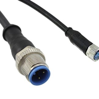 Cavo sensore/attuatore TE Connectivity 3 cond. M8 Femmina / M12 Maschio, Ø 4.1mm, L. 1.5m