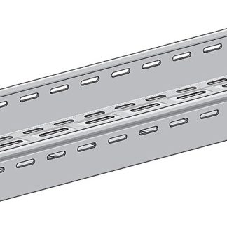 Reggicavo RS PRO, Vassoio a innesto per impieghi leggeri in Acciaio galvanizzato Sendzimir, dimensioni 3m x 100 mm x