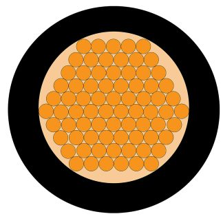 Cavo di collegamento apparecchiature H07V-K RS PRO, 6 mm², 16 AWG, 750 V, 100m, Nero