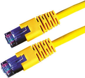 Cavo Ethernet Cat6 (S/FTP) Roline, guaina in PVC col. Giallo, L. 10m, Con terminazione