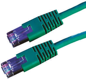 Cavo Ethernet Cat6 (S/FTP) Roline, guaina in PVC col. Verde, L. 10m, Con terminazione