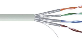 Cavo Ethernet Cat7 (U/FTP) RS PRO, guaina in PVC col. Grigio, L. 100m, Senza terminazione