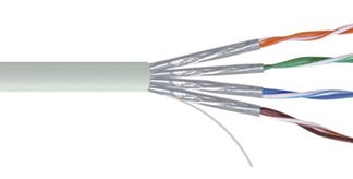 Cavo Ethernet Cat7 (U/FTP) RS PRO, guaina in LSZH col. Grigio, L. 100m, Senza terminazione