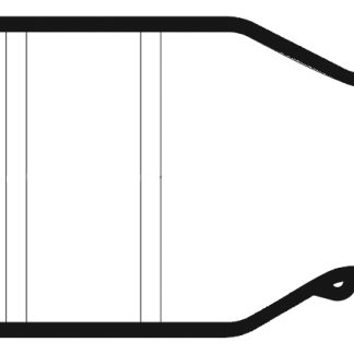 Diritto TE Connectivity 202K163-100/180-0, in PO, 1 uscita, Ø int primario da 43mm a 28.2mm, secondario da 25mm a 9.9mm
