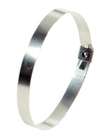 Fascette fermacavi HellermannTyton MST in Acciaio inox 304, 207mm x 5,9 mm, col. metallico