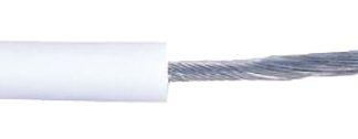Cavo di collegamento apparecchiature Alpha Wire, 1,3 mm², 16 AWG, 20 kV, 30.5m, Bianco, UL3239