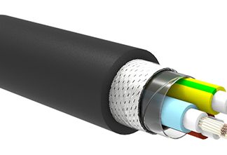 Cavo di potenza TE Connectivity, 3 cond. 2,5 mm², 600 V, Ø 8.2mm, L. 50m