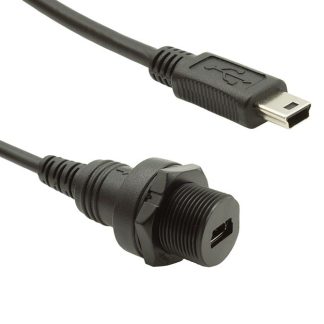 Cavo USB Bulgin USB/USB, L. 0.5m, col. Nero
