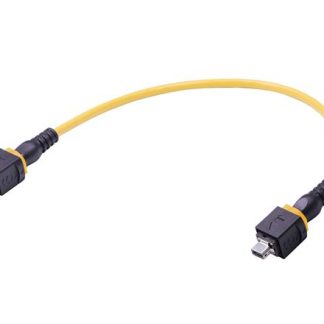 Cavo Ethernet Cat6a (PUR schermato) HARTING, guaina in Poliuretano col. Giallo, L. 1.5m, Con terminazione