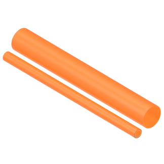 Guaina termorestringente TE Connectivity Ø 12mm, col. Arancione, restringimento 3:1, L. 1220mm