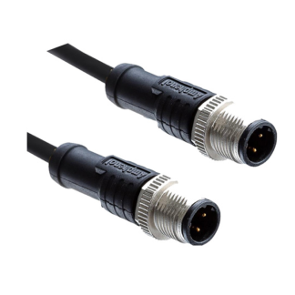 Connettore e cavo Amphenol Industrial 8 cond. M12 Maschio / M12 Maschio, L. 500mm