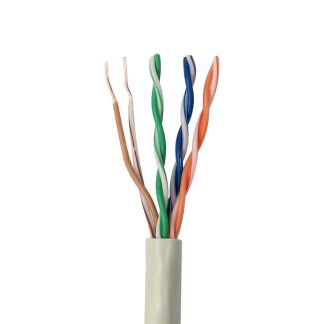Cavo Ethernet Cat5e (Non schermato) RS PRO, guaina in PVC col. Grigio, L. 305m, Senza terminazione