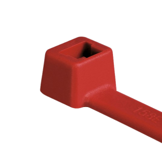 Fascette fermacavi HellermannTyton T50L in Poliammide 6.6 (PA66), 390mm x 4,6 mm, col. Rosso