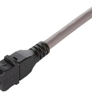 Cavo Ethernet Cat6a (schermato) HARTING, guaina in PA col. Nero, Con terminazione