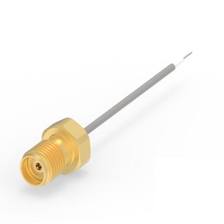 Cavo coassiale preassemblato TE Connectivity .047 Semi Rigid, SMA / A spirale, L. 50mm, 50 Ω, col. Argento