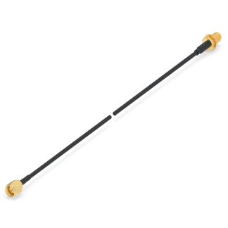 Cavo coassiale preassemblato TE Connectivity RG 174, SMA / SMA, L. 304.8mm, 50 Ω, col. Nero