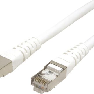 Cavo patch Cat6 (S/FTP) Roline, guaina in PVC col. Bianco, L. 300mm, Con terminazione