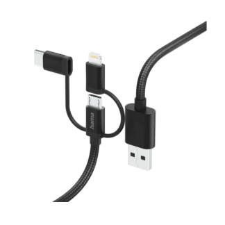 Cavo USB Hama Lightning/USB A, USB C, L. 1.5m