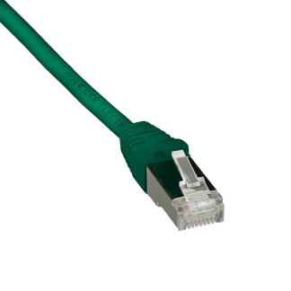 Cavo Ethernet Cat6 (F/UTP) Schneider Electric, guaina in Polietilene col. Verde, L. 500mm, Con terminazione