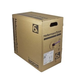 Cavo Cat6 Cat6 (U/UTP) HellermannTyton, guaina in LSZH/FRNC col. Porpora, L. 305m