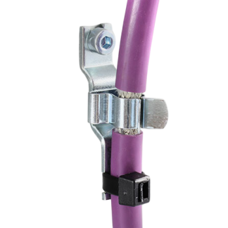 Fascetta Icotek in Acciaio armonico, Ø fascio 11mm max, col. Argento, A scatto