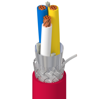 Cavo industriale multipolare Belden Rosso, 20 AWG, schermato, 300 V