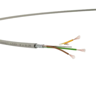 Cavo industriale multipolare schermato a 2 cond. 0,75 mm², 18 AWG, 250 V, Ø6mm, L. 50m